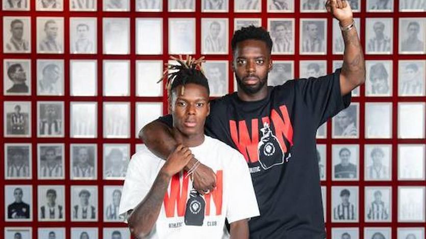 Nico e Iñaki Williams, futbolistas españoles