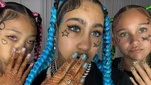 North West, hija de Kim Kardasian con amigas disfrazadas para Halloweeen