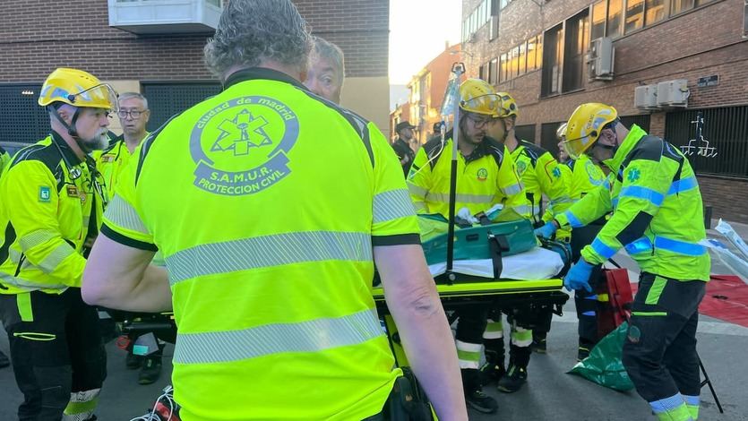 Edificio derrumbado en Madrid