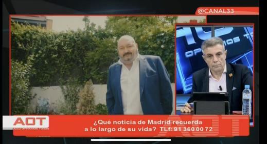 Homenaje a Constantino Mediavilla en Canal 33 (Foto: @CANAL33)
