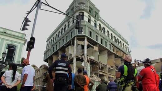 Una fuerte explosión por escape de gas en un hotel de La Habana deja más de 20 muertos