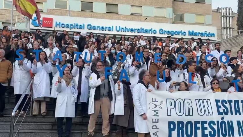 Protesta y huelga de médicos