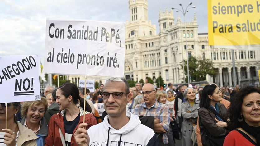 Manifestación en defensa de la sanidad pública (Foto: Chema Barroso)
