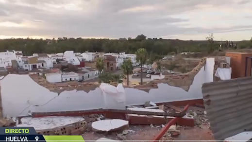 Imágenes del temporal en Huelva