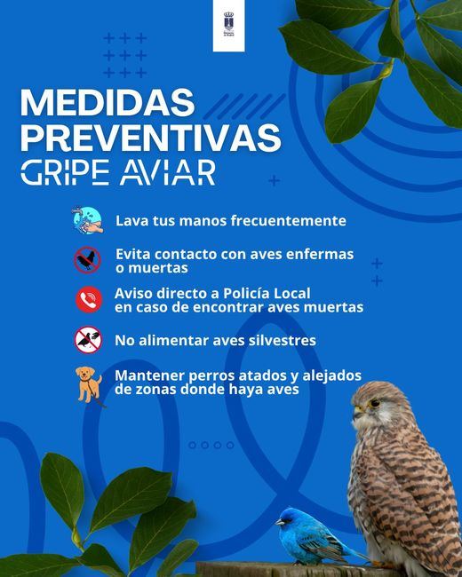 Humanes de Madrid refuerza las medidas de prevención ante la detección de nuevos casos de gripe aviar