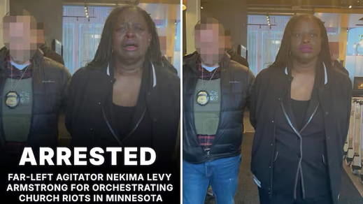 La foto manipulada y la original de Nekima Levy Armstrong