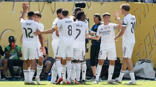 La plantilla blanca celebra un tanto