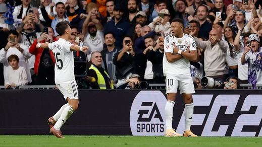 Mbappé celebra su gol