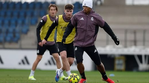 Entrenamiento previo al Real Madrid-Levante