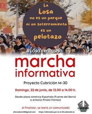 Convocan una protesta contra el proyecto municipal sobre la M30 entre los distritos de Salamanca y Ciudad Lineal