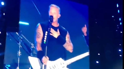 James Hetfield de Metallica dio visibilidad a su problema de salud mental en pleno concierto y recibió un apoyo masivo