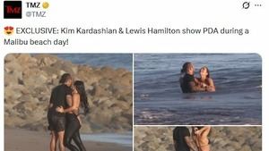 Kim Kardashian y Lewis Hamilton