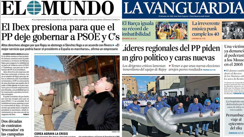 La muerte política del PP de Rajoy, en los kioscos de hoy