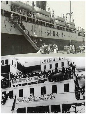 La Sinaia en el puerto de Veracruz