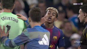 Lamine Yamal, durante el Clásico