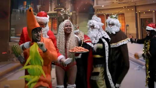 Leticia Sabater en el videoclip de su último villancico: EL langostino Rufino