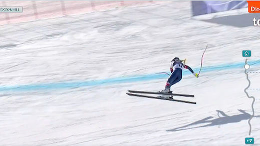 Momento de la caída de Lindsey Vonn
