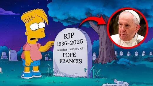 Bart ante la tumba del Papa Francisco