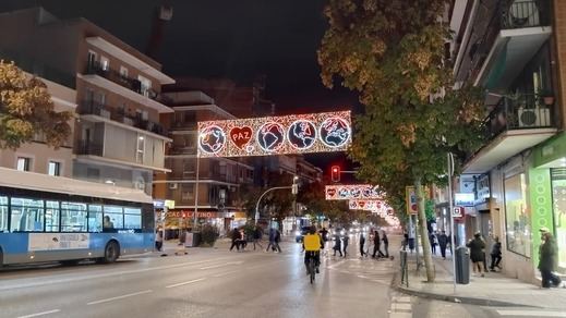 Luces de navidad en Carabanchel 2025