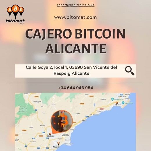 ¿Nueva tendencia? Los centros comerciales suman cajeros automáticos de Bitcoin en Alicante