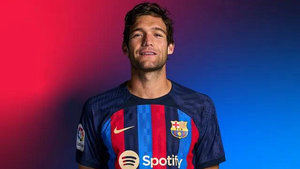 Foto de la ficha de Marcos Alonso en la página web del FC Barcelona