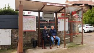 Madrid instala nuevas marquesinas de autobús con calefacción en la Sierra Norte