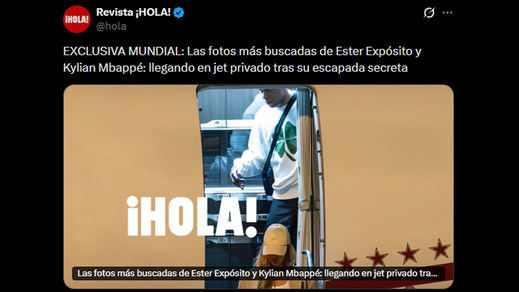 Pillan a Mbappé y Ester Expósito