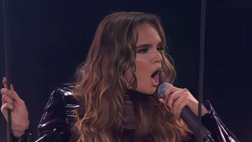 Melody en la actuación del Benidorm Fest