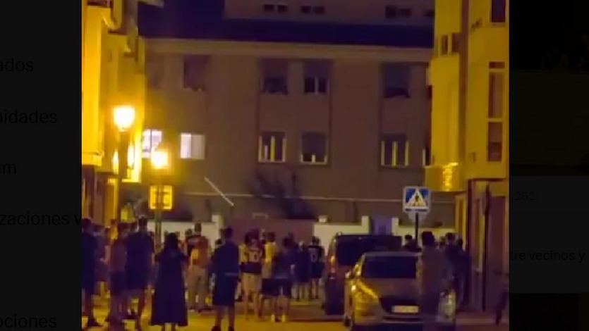 Imágenes del altercado en Marcilla