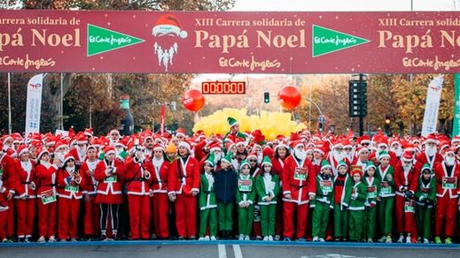 Carrera de Papá Noel El Corte Inglés