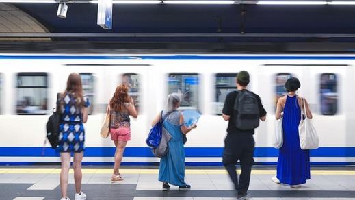 Un tren de Metro de Madrid