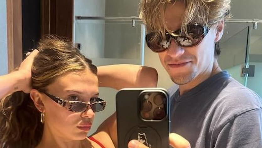 Millie Bobby Brown y Jake Bongiovi, pareja de actores