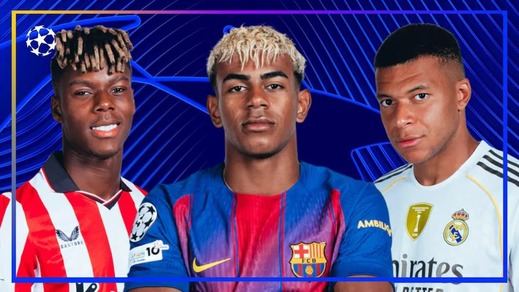 Nico Williams, Lamine Yamal y Mbappé