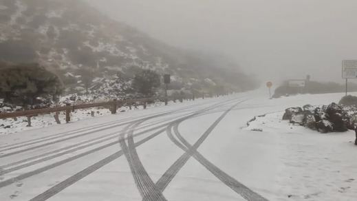 Nevadas en Canarias por la borrasca Therese