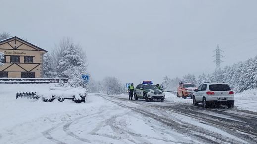 Nevada en el puerto de Cotos