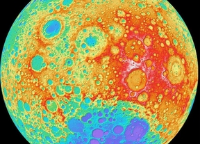 Así es el mapa topográfico de la luna con mayor resolución posible