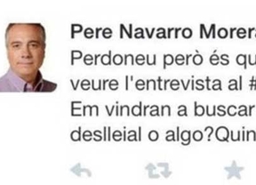 Dimisiones en el PSC tras el Twitter de Pere Navarro sobre el 'borreguismo' de los seguidores de Mas
