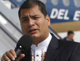 Presidente Correa se traslada a Portovelo para verificar trabajo de rescate de mineros desaparecidos