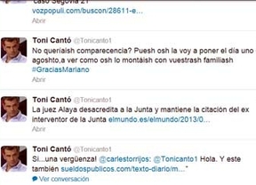 Tony Cantó 'se disfraza' de Rajoy y la lía en Twitter
