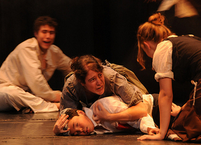 Samu y Socorro en una de las más conmovedoras escenas