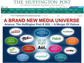 La compañía AOL compra el periódico estadounidense 'The Huffington Post' por 315 millones de dólares