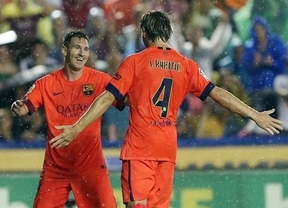 Messi dirige el paseo del Barça ante el Levante (5-0): cuarta victoria y la portería sigue a cero
