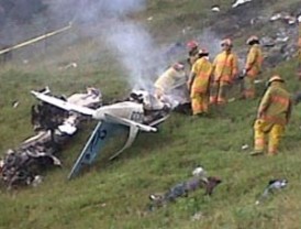 Cinco muertos dejó accidente aéreo