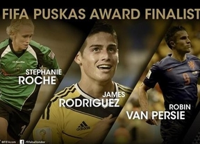 James, Van Persie y Roche, lucharán por el Premio Puskas al mejor gol