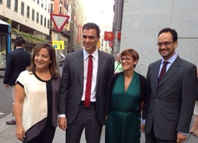 Sánchez y los nuevos portavoces del PSOE