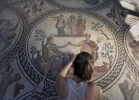 Encuentran en Jaén un antiguo mosaico romano que llevaba más de 20 siglos enterrado