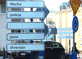 Mucha policía... poca diversión... En Santander