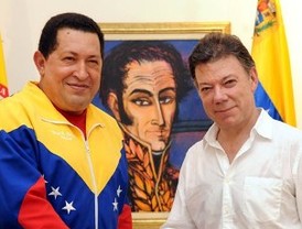 Santos y Chávez se reúnen por segunda vez