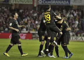 Xavi marca el gol que lleva al Barça a la victoria frente al Granada (0-1)