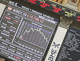 El Ibex sube un 0,55% pese a que se desinfló antes del cierre de la jornada